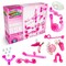 Marble Genius Marble Run Booster Set - 30 Pieces Total (10 Action Pieces Included), Construction Building Blocks Toys for Ages 4 and Above, Add-On Set, Pink Sparkles